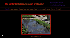 Desktop Screenshot of criticaltheoryofreligion.org